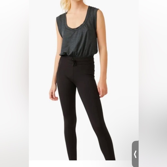 Free People Movement Off to the Races Onesie Jumpsuit Size Large - Picture 3 of 9